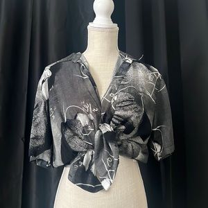 Unisex Urban Outfitters Graphic Print Button Down